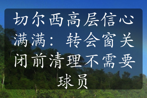 切尔西高层信心满满：转会窗关闭前清理不需要球员