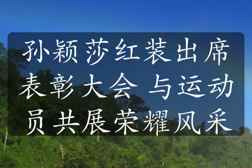 孙颖莎红装出席表彰大会 与运动员共展荣耀风采