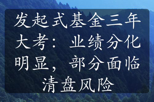 发起式基金三年大考：业绩分化明显，部分面临清盘风险