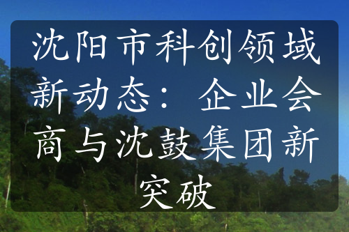 沈阳市科创领域新动态：企业会商与沈鼓集团新突破