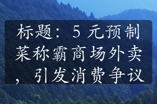 标题：5 元预制菜称霸商场外卖，引发消费争议