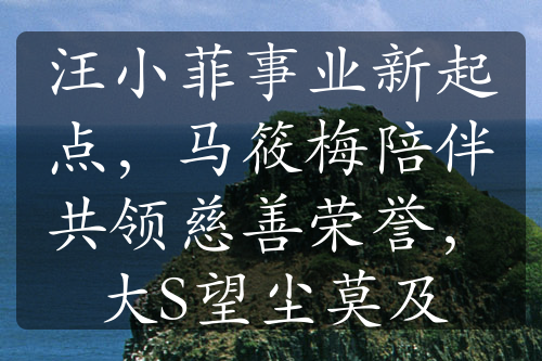 汪小菲事业新起点，马筱梅陪伴共领慈善荣誉，大S望尘莫及